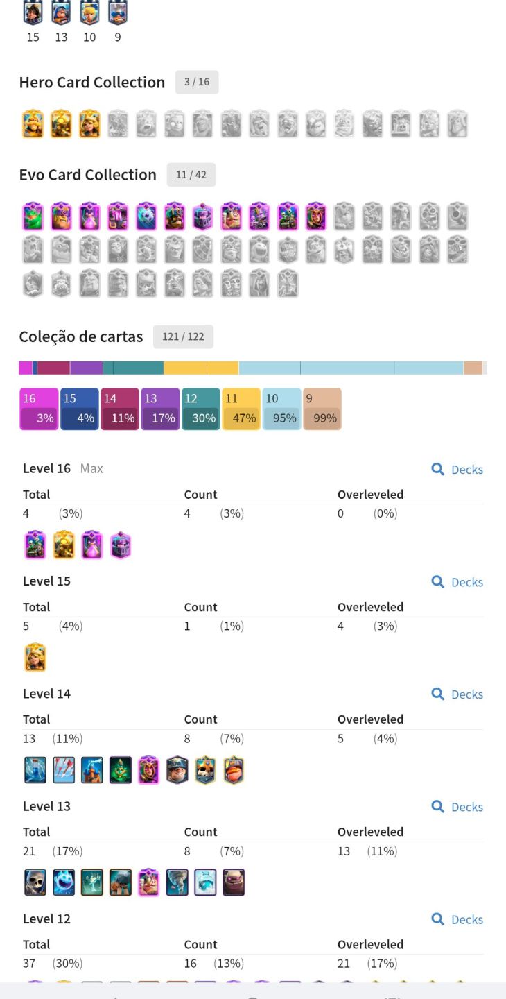 Conta de Clash Royale a venda rara, com heróicas e SKINS de torre