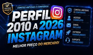 Perfis Instagram Antigas ! 2010 até 2026 ! Melhor Preço