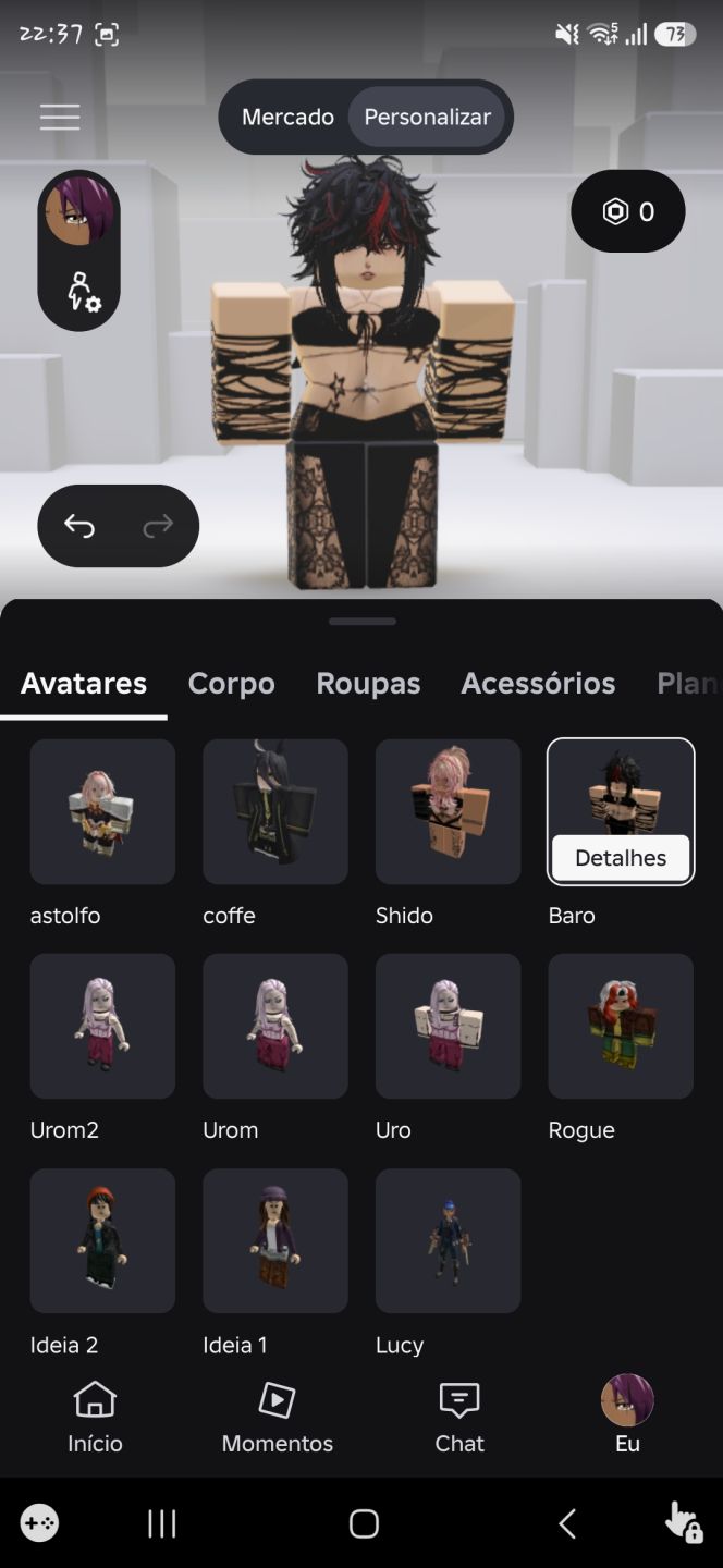 Conta roblox com muitas skins femininas