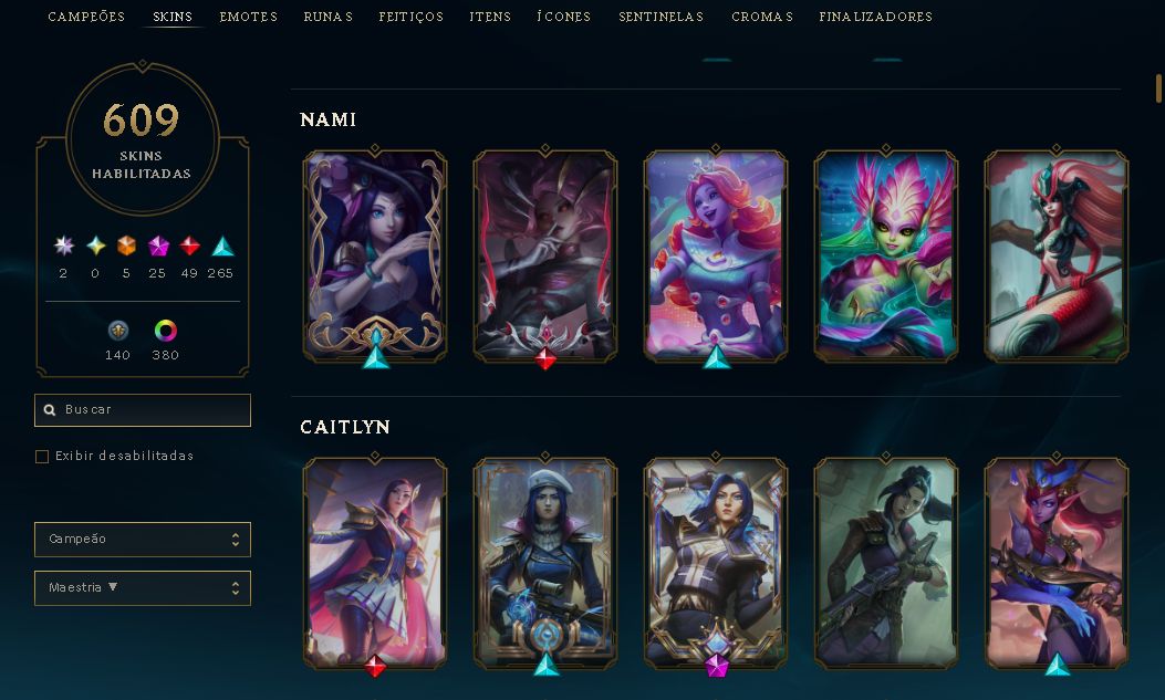 CONTA LEAGUE OF LEGENDS 2015
