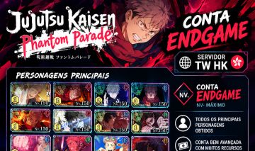 CONTA ENDGAME JUJUTSU PHANTOM PARADE SERVIDOR TW HK