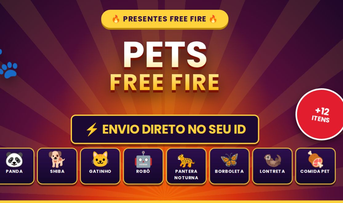 PETS - FREE FIRE | ENTREGA RÁPIDA!!