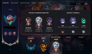 CONTA LOL PLATINA IV/ LVL 286/ 126 SKINS/ 200 ICONES/ 126 EMOTES/ [FULL ACESSO]