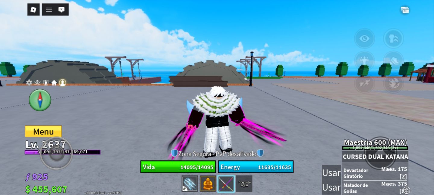 Conta de blox fruts com gastos dentro do jogo