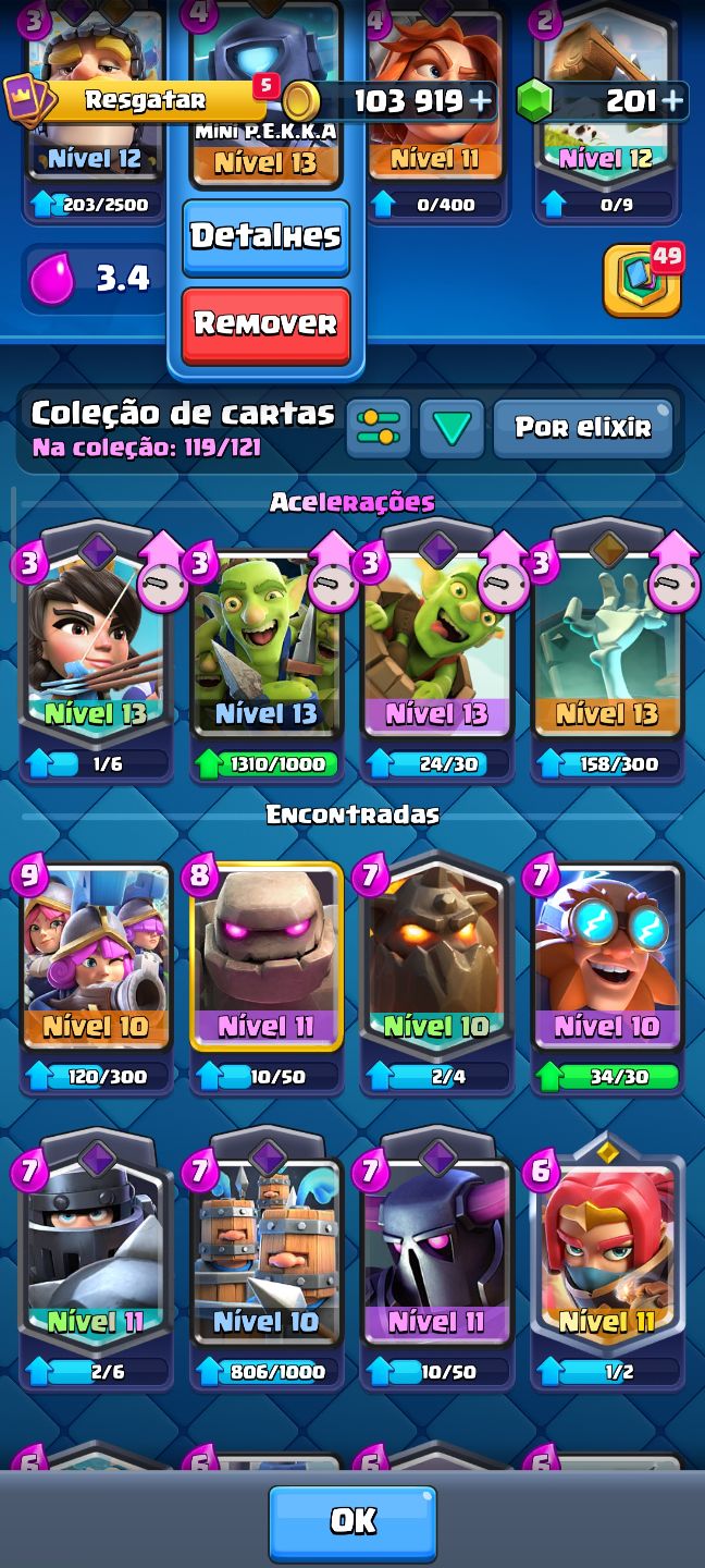 Conta de clash Royale com 7500