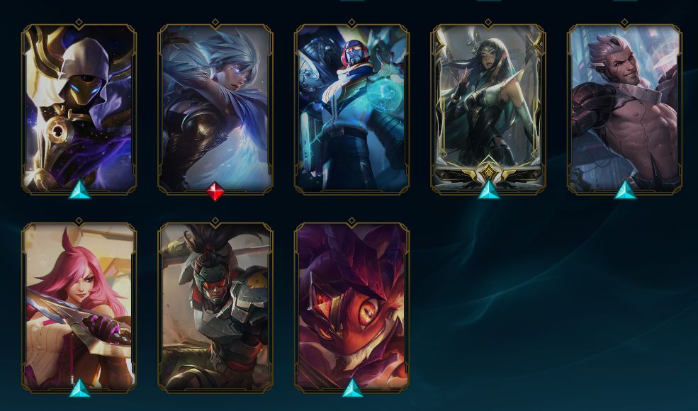 Conta mestre 1k+ pdl 62% WR || sem rico de ban || muitas skins + 20 baús