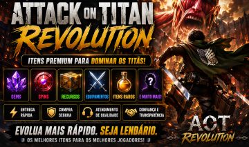 ITENS, CÓSMETICOS, FAMILIAS, PERKS | ATTACK ON TITAN REVOLURION (AOTR) (AOT)