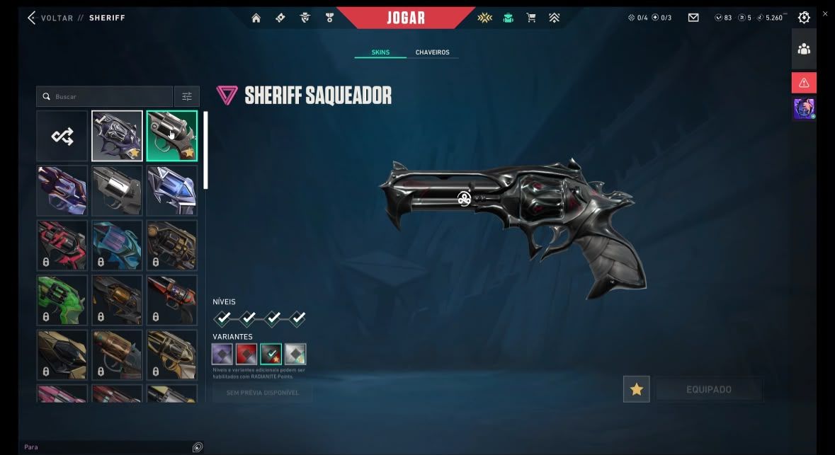 Conta com faca kuronami sherrif neo oeste entre outras