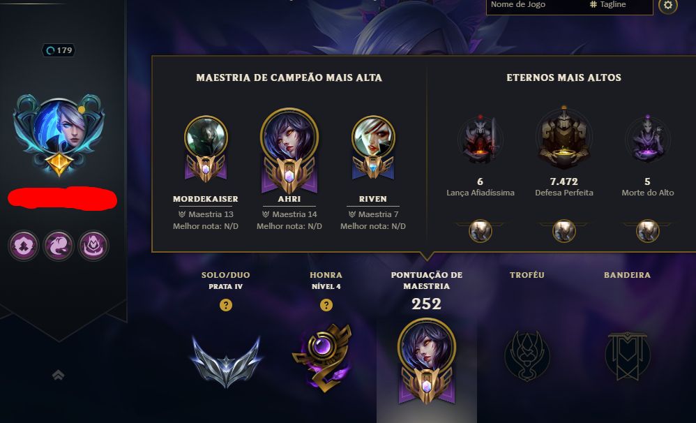 LEAGUE OF LEGENDS 138 SKINS PRATA 4 NIVEL 179 FULL CHAMP