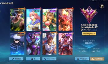 Conta mlbb 428 skins