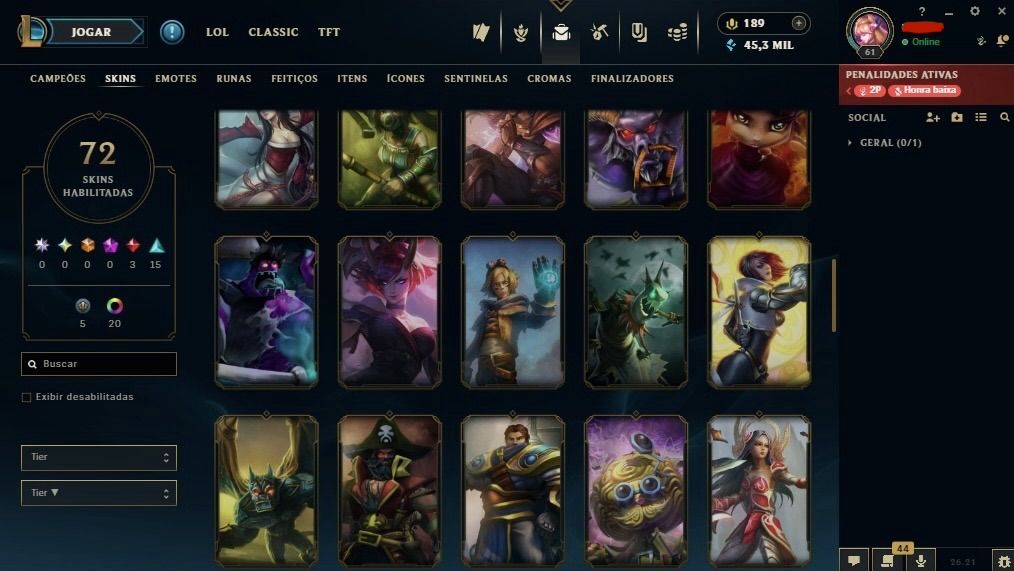Conta main sup peel | diamante 4 com 77% de WR !
