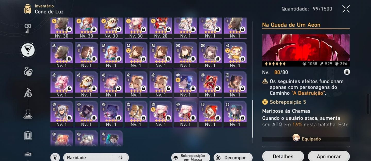 Promoçao Conta End Game Honkai Star Rail. FULL Build