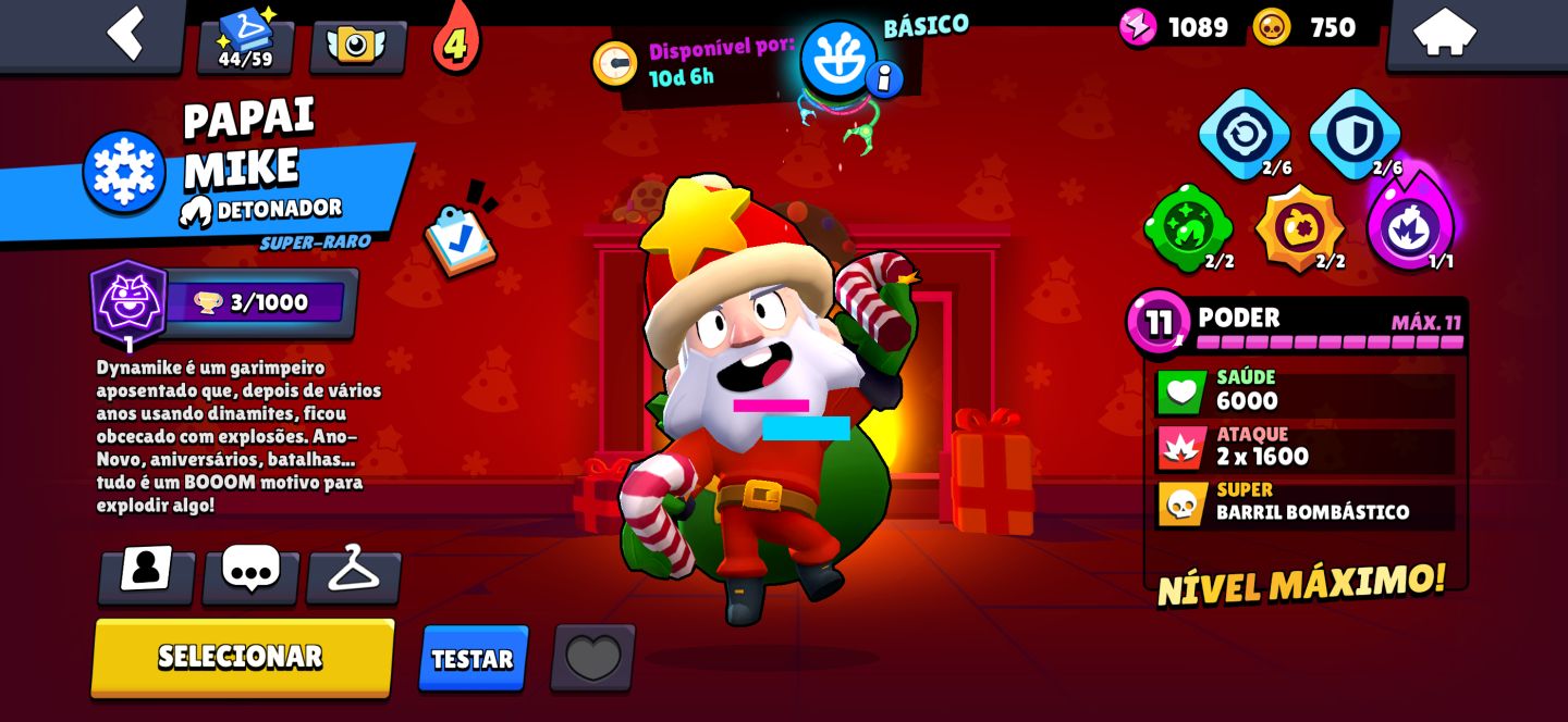 (PRA HOJE!)CONTA BRAWL STARS COM A SKIN MAIS RARA DO JOGO QUASE FULL 77K TROFEUS