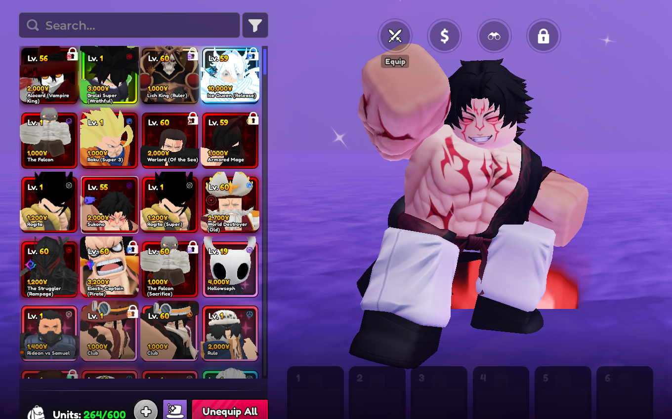 CONTA ENDGAME 4 VANGUARDS - SHINY SUKUNA - AINZ (3Z+) E LUFFY MONARCA - 113 RR