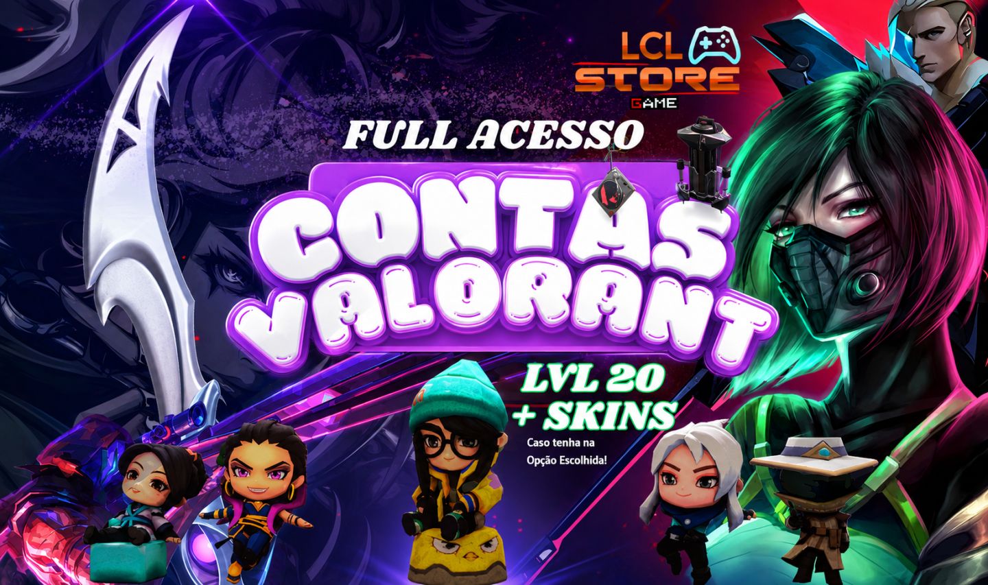 Contas Valorant Lvl 20 Completa com Email Unranked (Full Acesso)