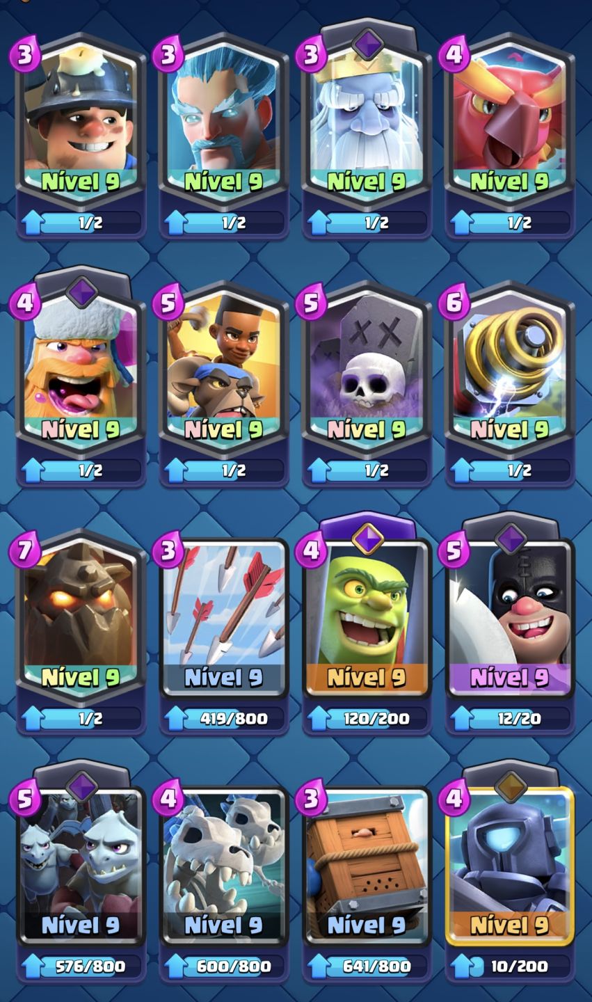 CONTA CLASH ROYALE (UPADA A MÃO)