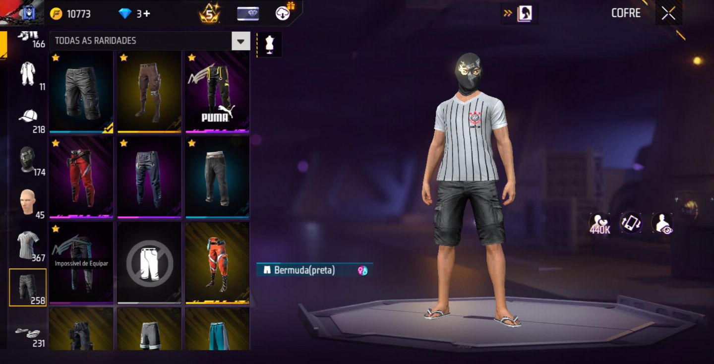 CONTA DE FREE FIRE LEVEL 62/ 7 ANOS
