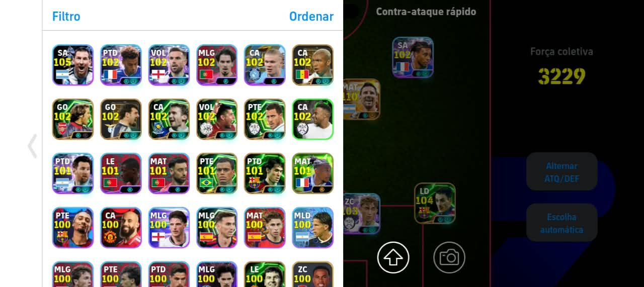 Conta eFOOTBALL FORÇA 3227 | 5 BLITZ CULE
