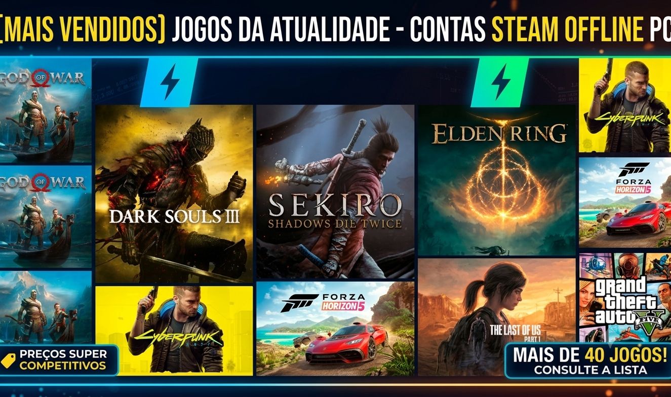 [MAIS PROCURADOS] SELEÇÃO DE JOGOS PC - STEAM OFFLINE