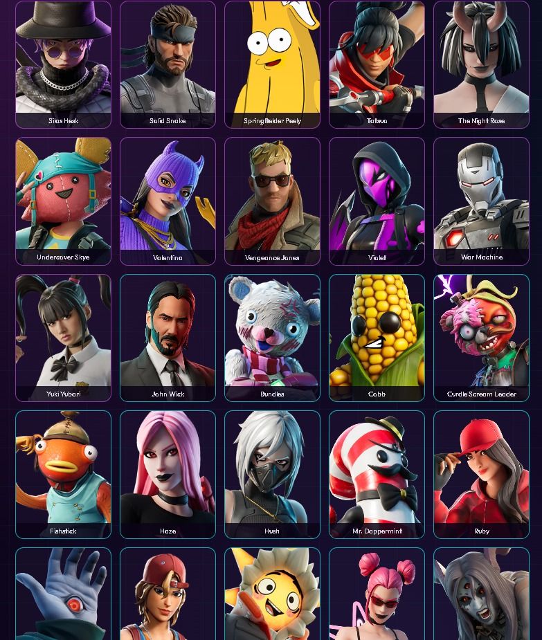 Conta Fortnite | 106 Skins | Peter Griffin, Solid Snake, John Wick, Marvel e DC!