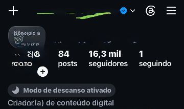 Conta Instagram com mais de 16 mil seguidores reais