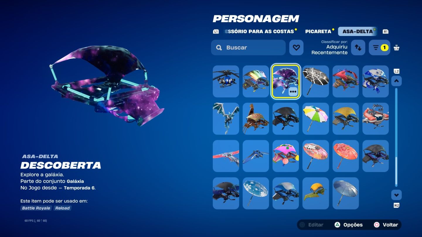 Conta fortnite com galaxy, bundle antigo tt prime + algumas skins og