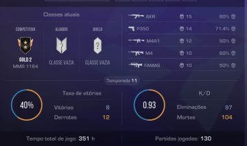 Conta de Standoff boa (ACEITO PROPOSTAS)