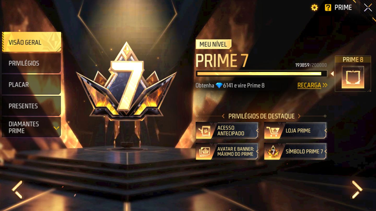PRIME 7 | 10 ARMAS EVOLUTIVAS | 3 PUNHOS | ANGELICAIS | XM8 E UMP ATT 2X VEL