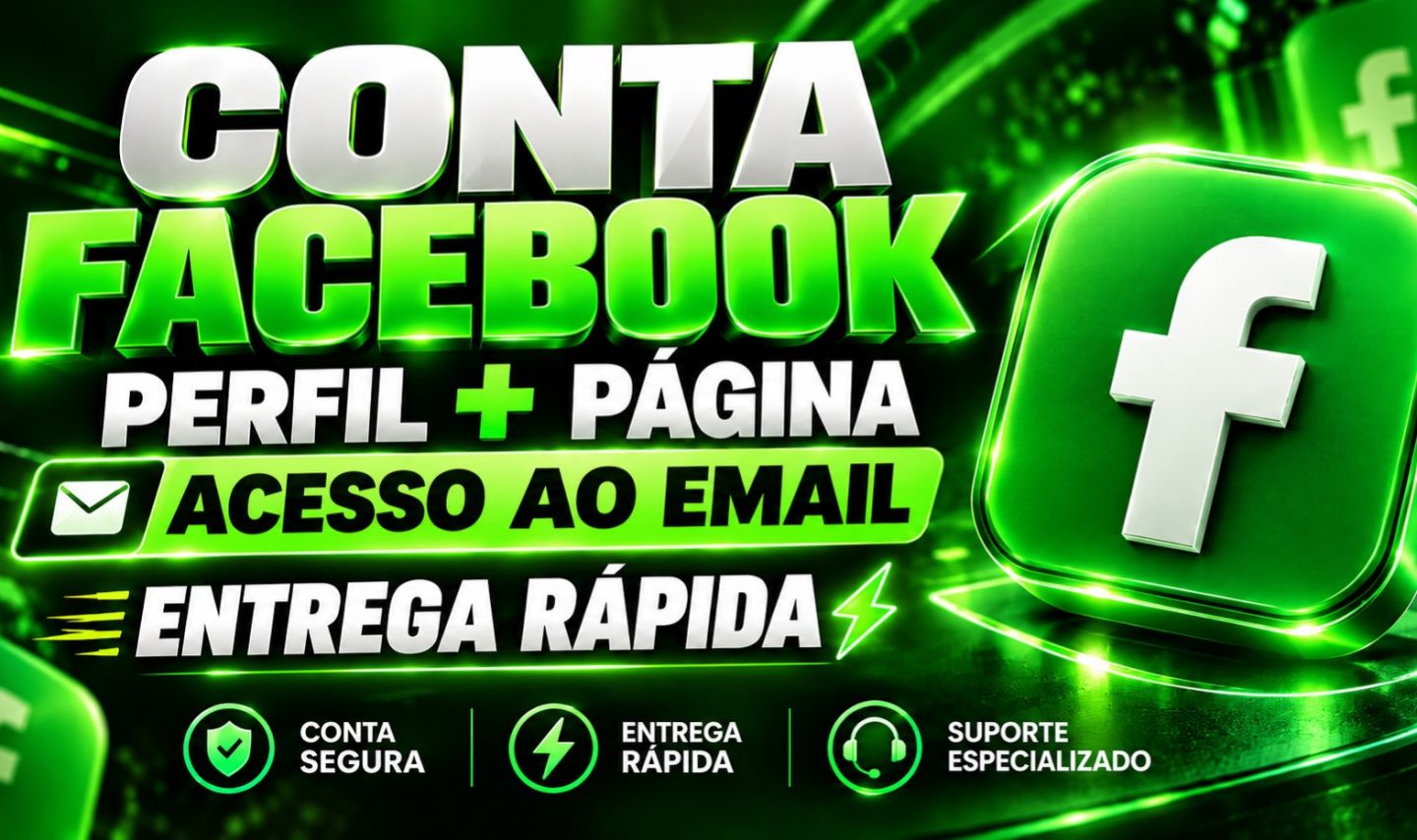 CONTA FACEBOOK I PG I 2FA (acesso ao email) ENTREGA AUTOMATICA
