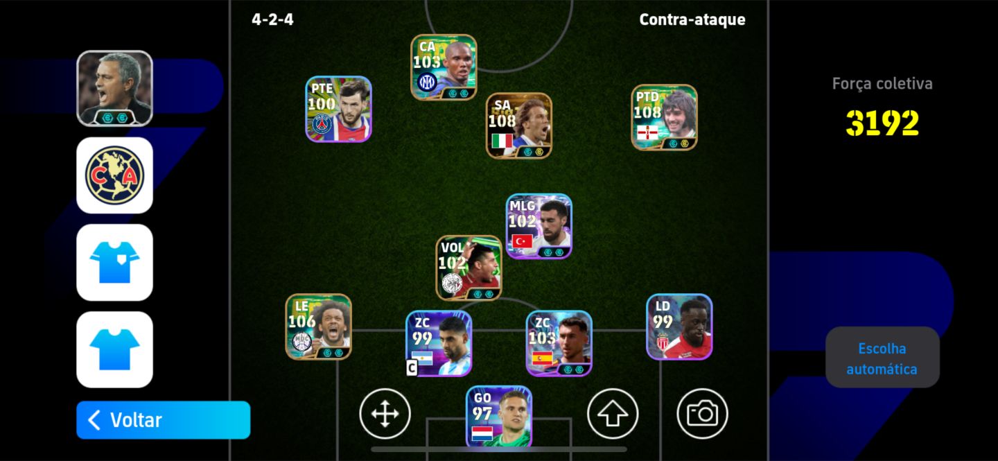 Conta efotball / com Del piero e George Best