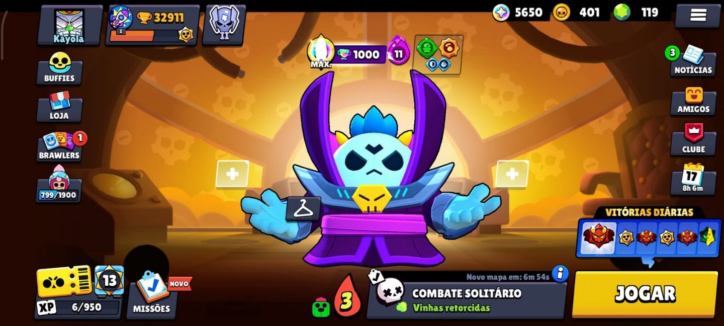 Conta Brawl Stars 42151 Troféus, 14 Lendários, conta criada em 2019!!!