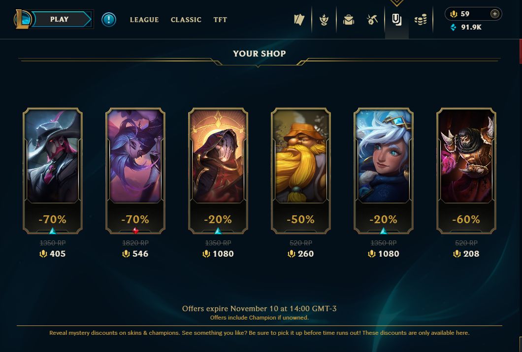 Conta Lol Esmeralda 141 Skins Lv 206