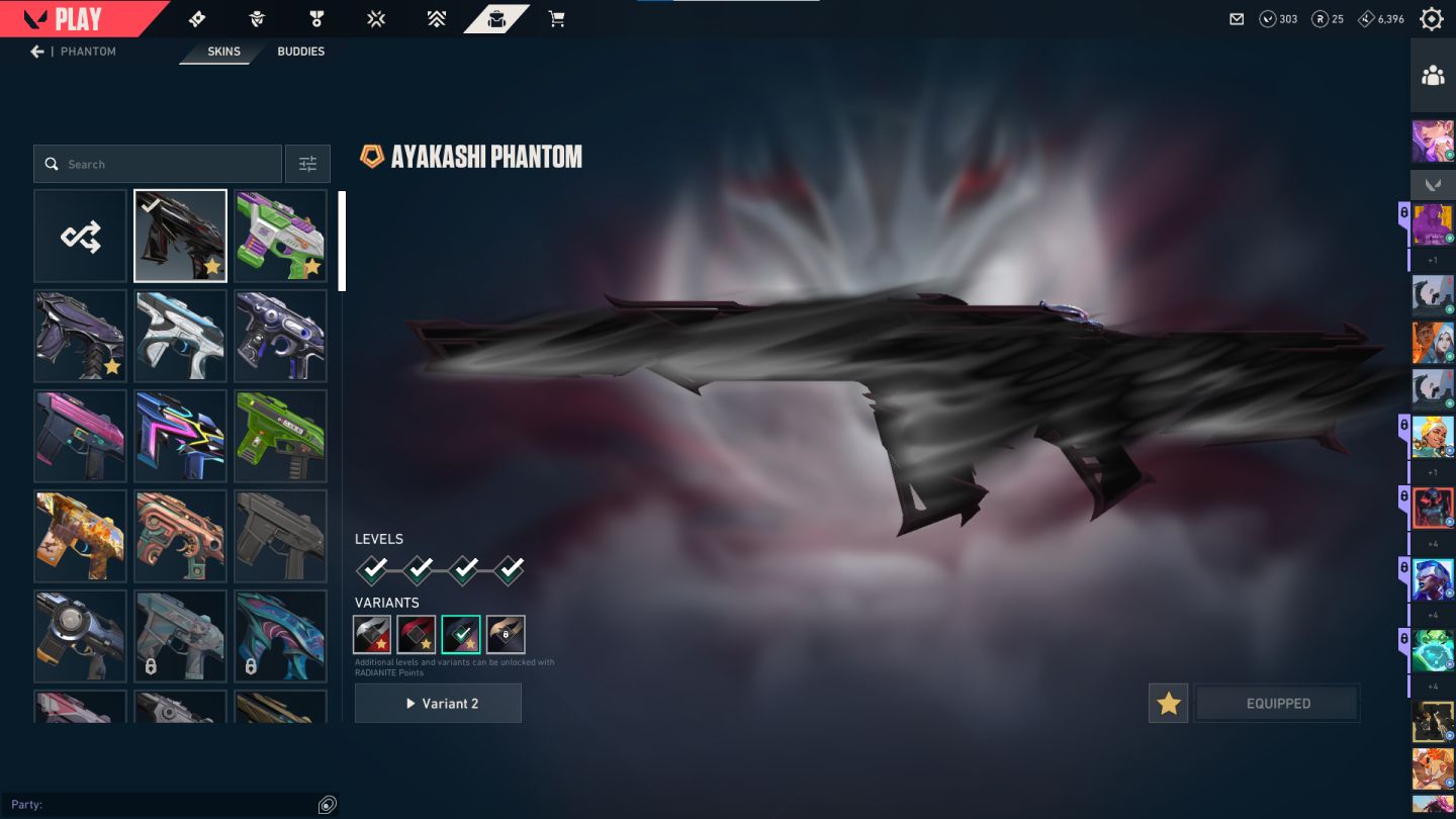 Conta de valorant cheia de skin