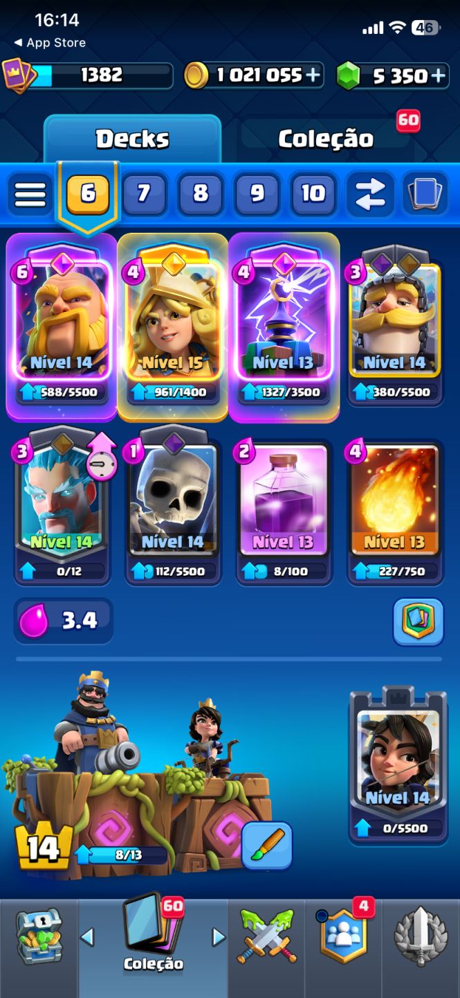 Conta Intermediária de Clash Royale