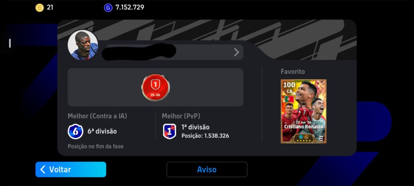 CONTA EFOOTBALL 3323 | HALLAND 108 | PIERO 108 BLITZ | MESSI 110 | NEY E ETC...