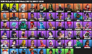 Conta Fortnite 58 Skins | Darth Vader, Spider-Gwen, Spider-Man