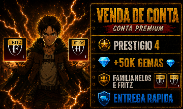 CONTA ATTACK ON TITAN REVOLUTION - AOTR (COM FAMILIAS MITICAS!!)