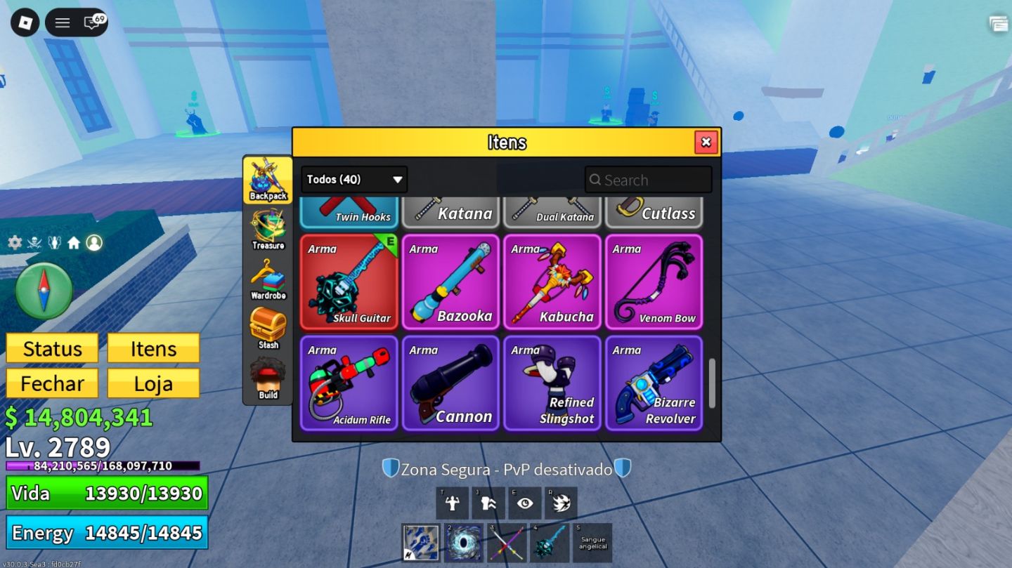 CONTA BLOX FRUITS 2789 | 4 PERM | CDK | V4 | ITENS RAROS