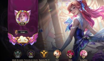 CONTA WILD RIFT COM SKIN PRESTÍGIO E CROMAS MÍTICOS + 174 SKIN TOTAIS