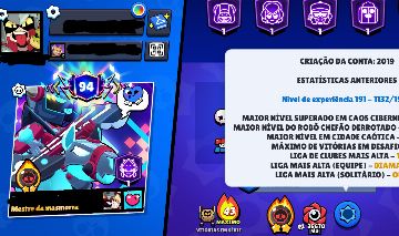 CONTA DE BRAWL STARS ALTO NÍVEL / ENDGAME