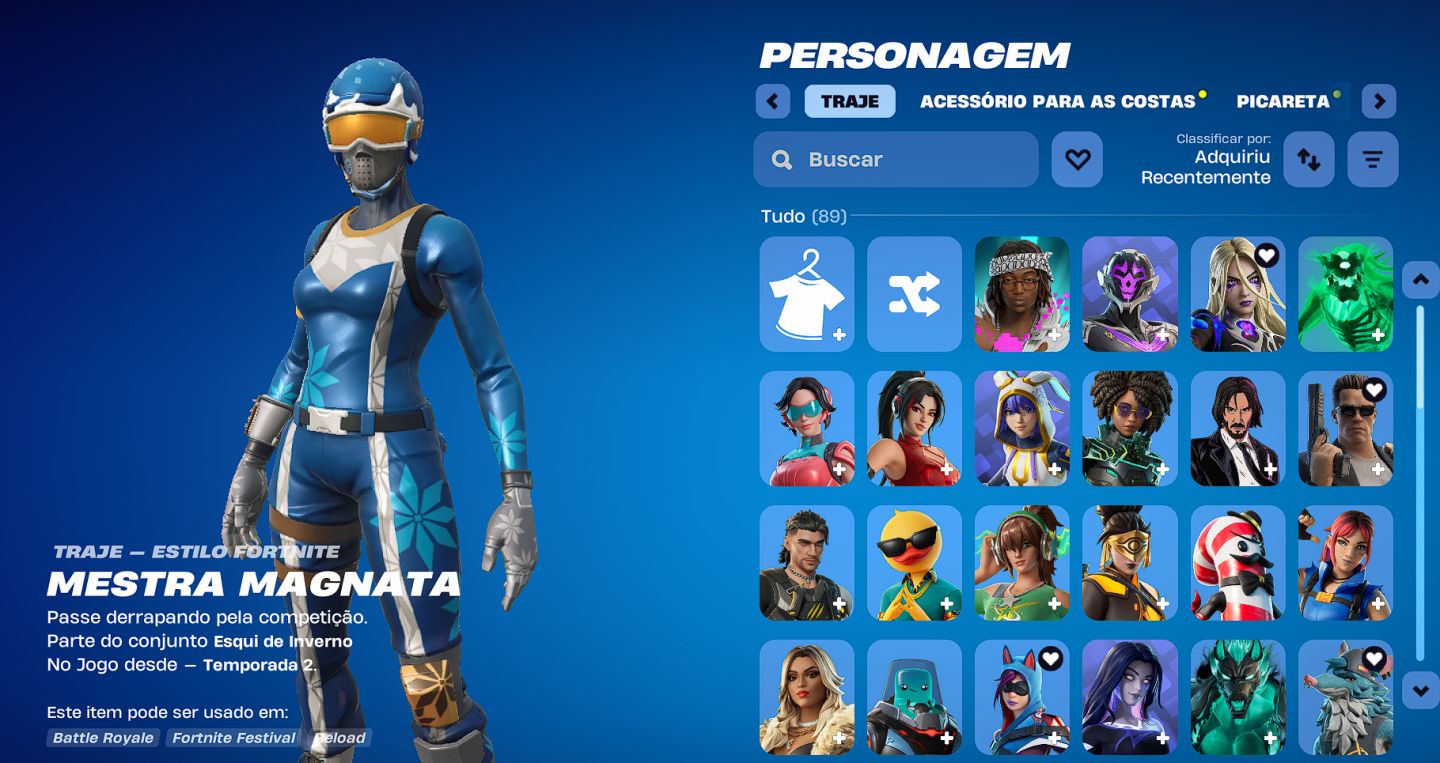 1x Conta Fortnite | 89 skins RARAS (MESTRA MAGNATA+BRUXA SURFISTA+picareta fncs)