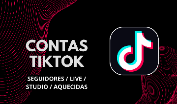 CONTAS DE TIKTOK COM SEGUIDORES/LIVE/STUDIO/AQUECIDAS/SHOP