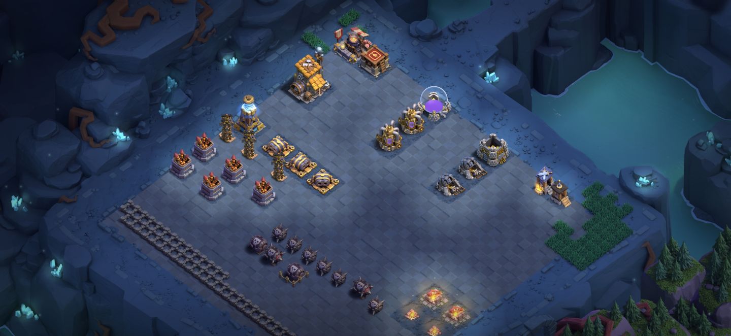 Conta de clash of clã semi-full 90%