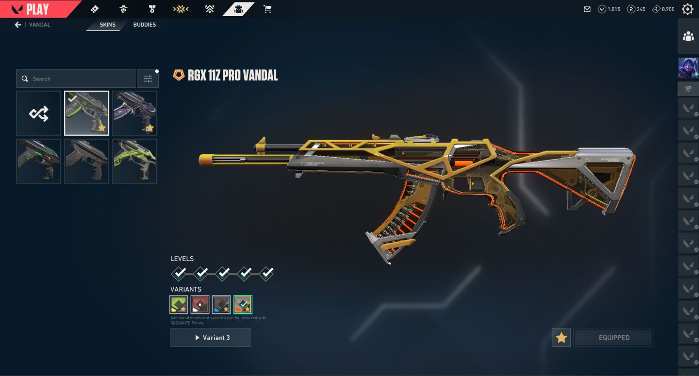 CONTA VALORANT | MUITAS SKINS | COM 1000 VPs DISPONÍVEIS | R$800 GASTOS