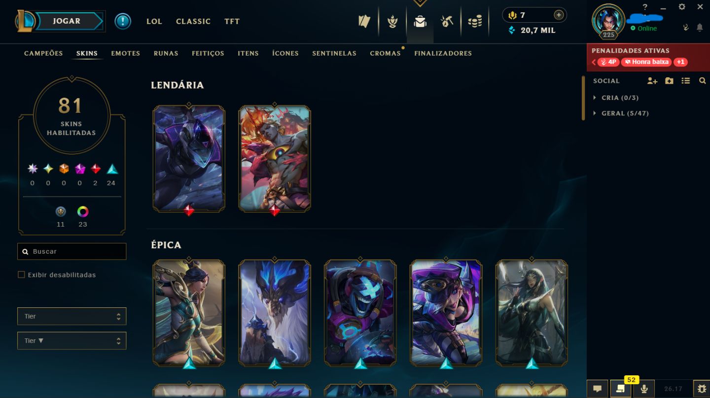 Conta Diamante 2 Win rate de 65% - Ex mestre