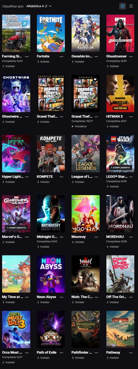 SUPER CONTA EPIC GAMES | +90 JOGOS | ACESSO TOTAL + E-MAIL