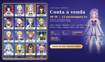 Genshin Impact ar 56, Citlali, Yae Miko, Nahida, Ganyu...