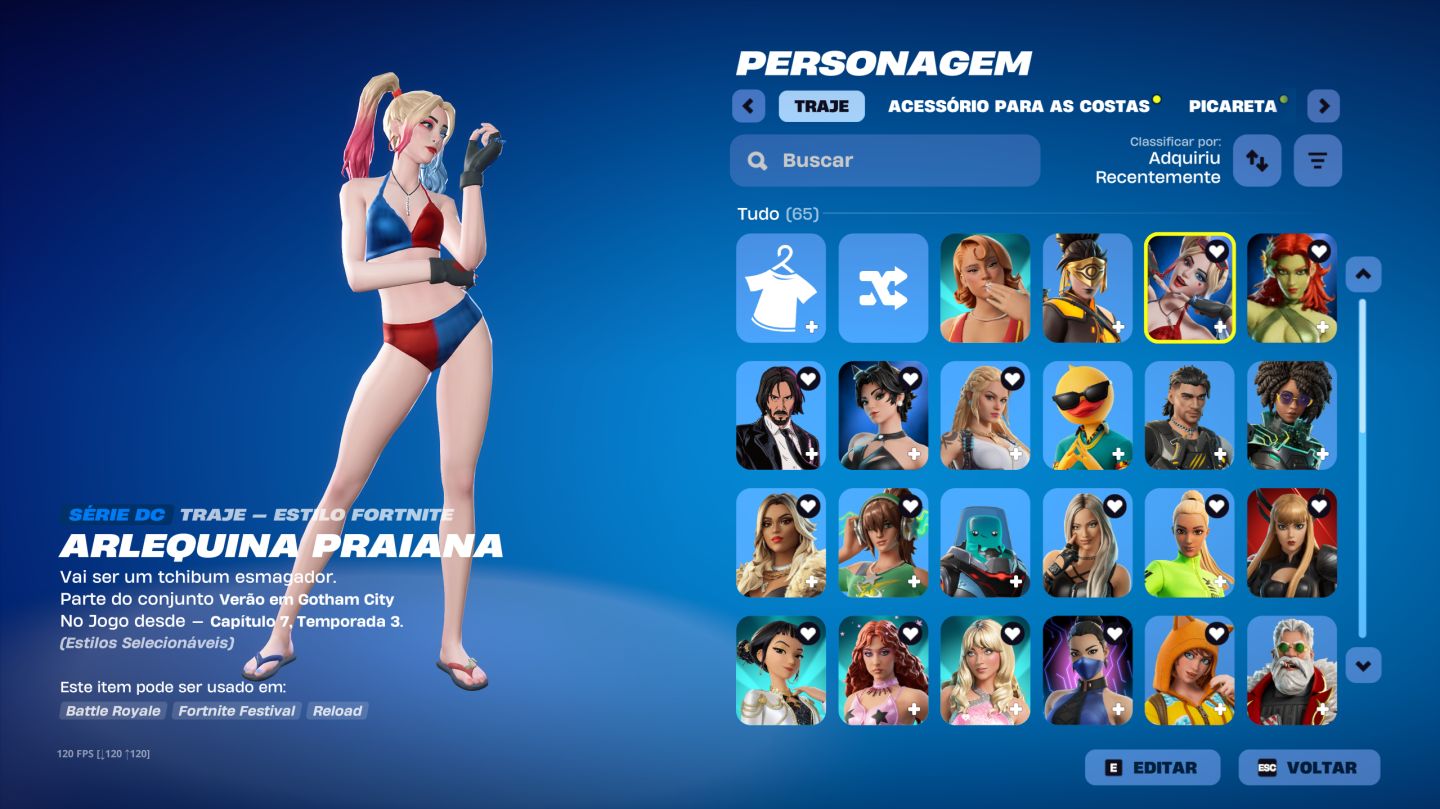 CONTA FORTNITE - 65 SKINS + VARIEDADES