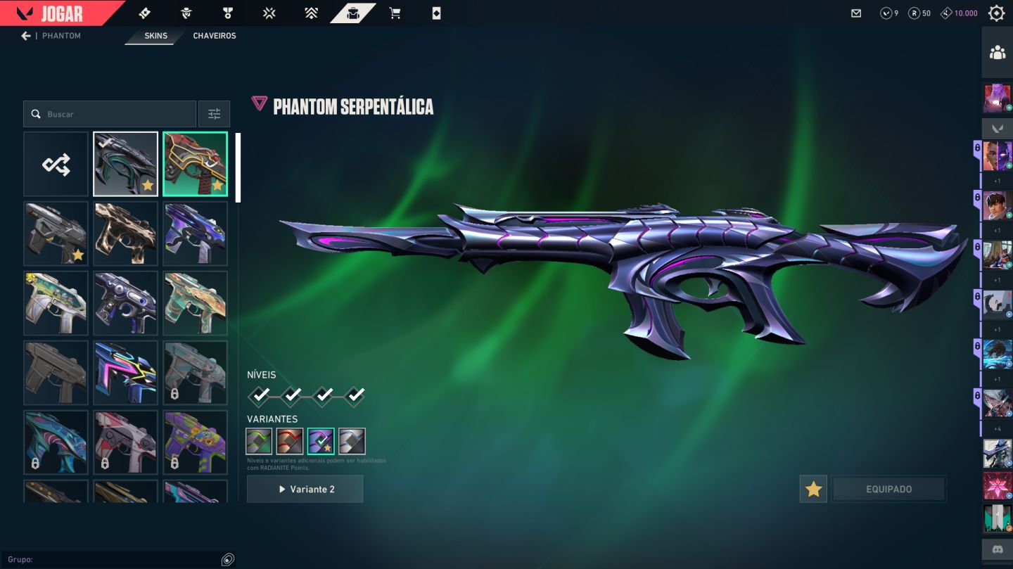 Conta peak imt, atual asc 3 com vairas skins