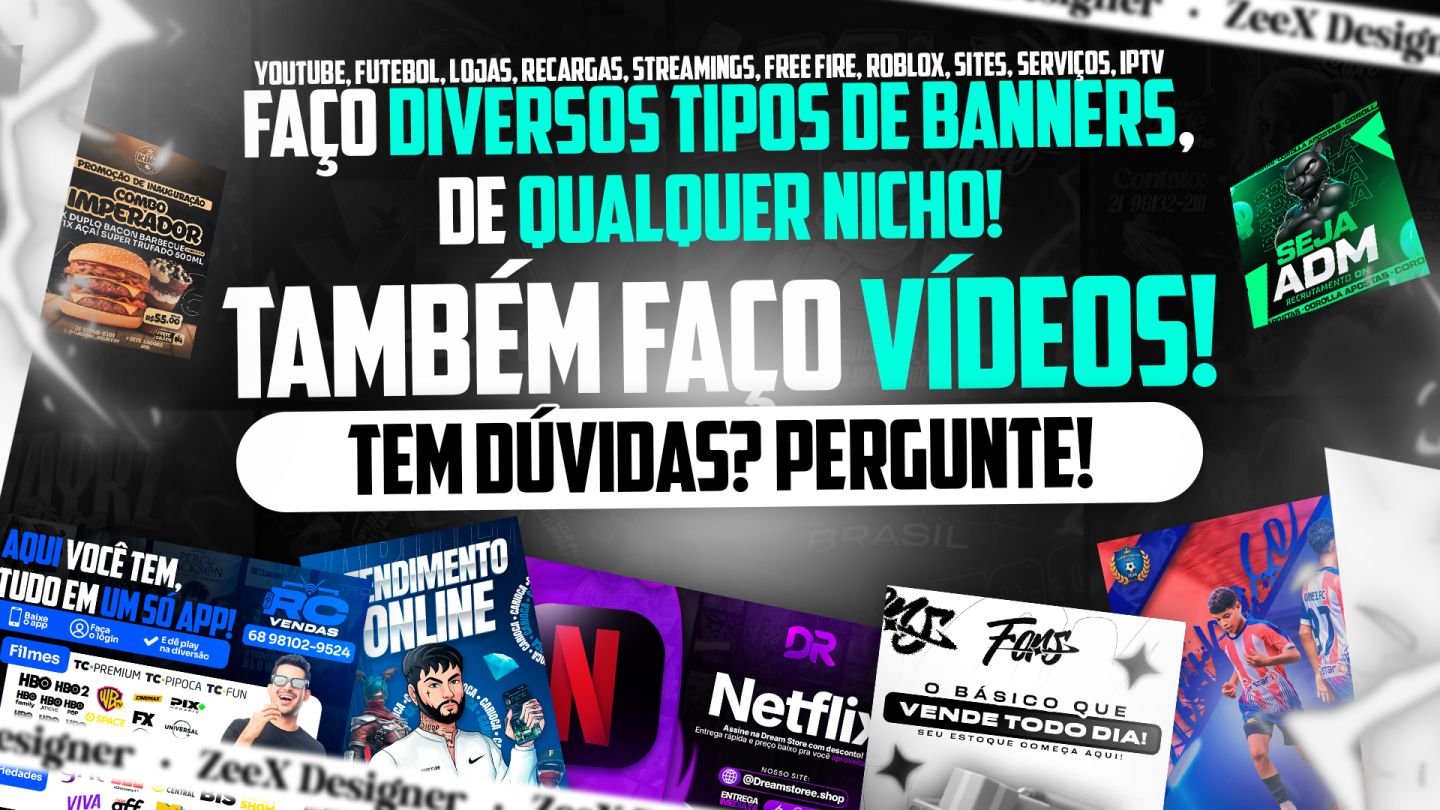 DESIGNER - BANNER GGMAX, TABELAS DE PREÇOS, BOLHAS, LOGOS E MUITO MAIS!